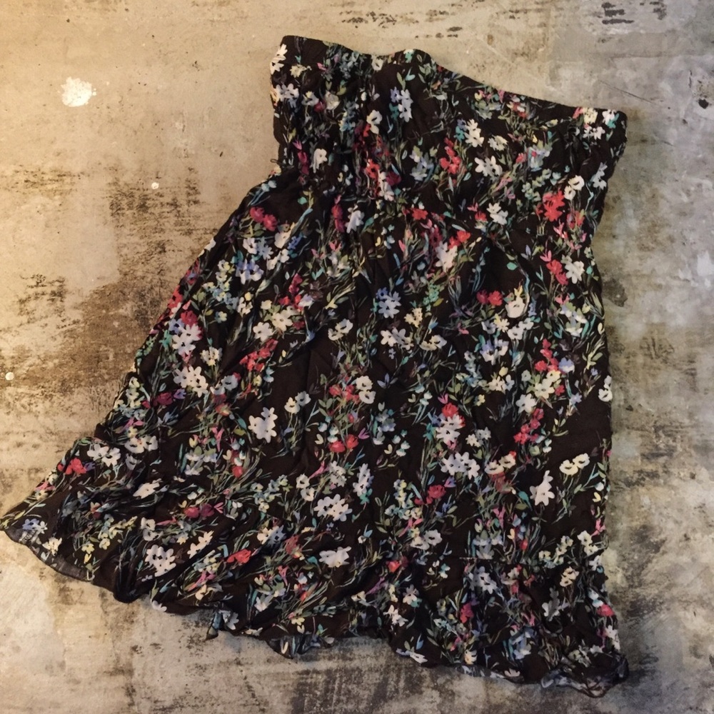 Strapless Floral Summer Dress 2/$30!